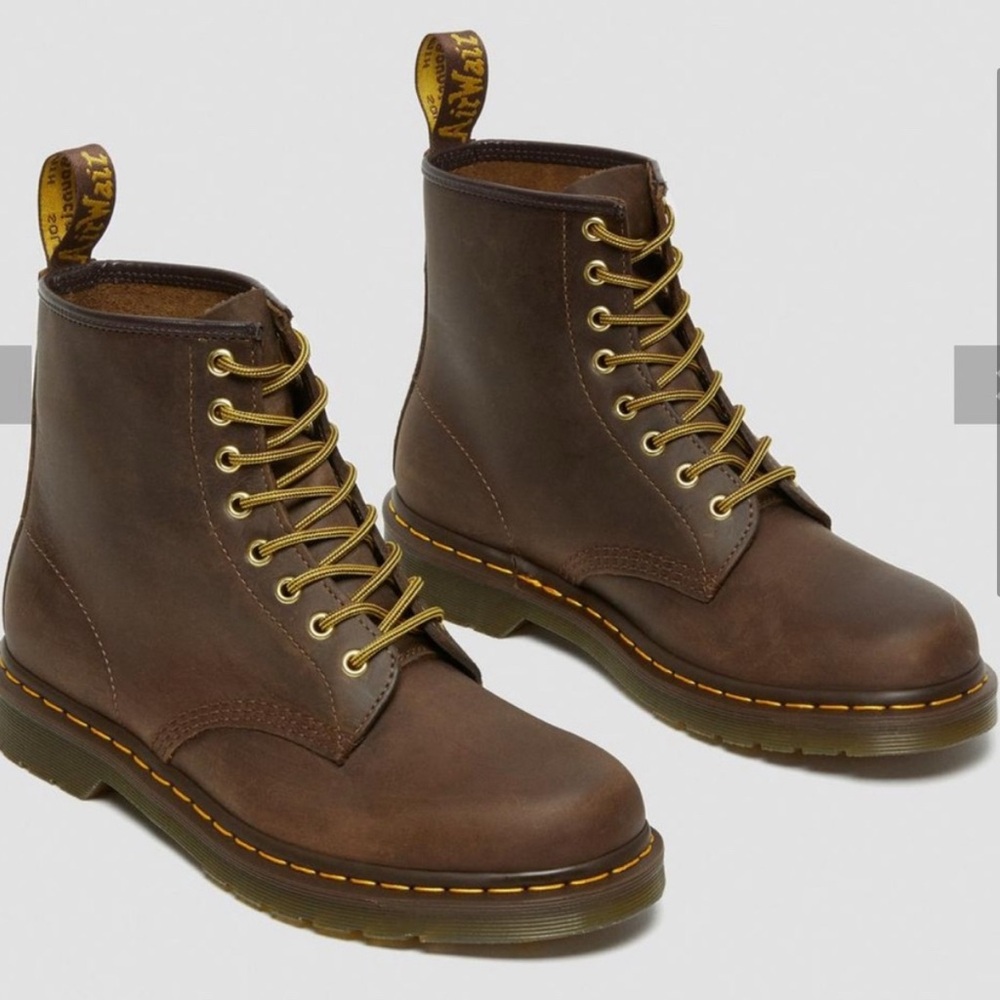 Dr. Martens 1460 Crazy Horse Leather Lace Up Boots